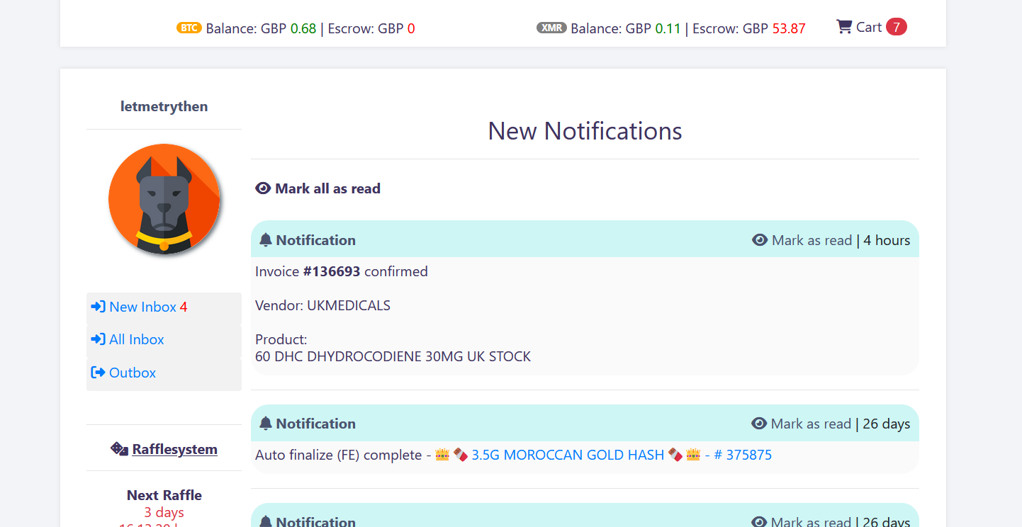 TorZon encrypted messaging and order tracking system